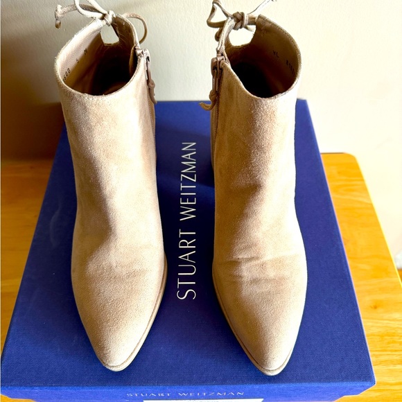 Stuart Weitzman Lofty Suede Ankle Boots - Picture 4 of 8